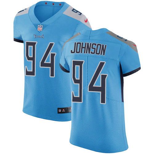 Nike Titans #94 Austin Johnson Light Blue Team Color Men's Stitched NFL Vapor Untouchable Elite Jersey